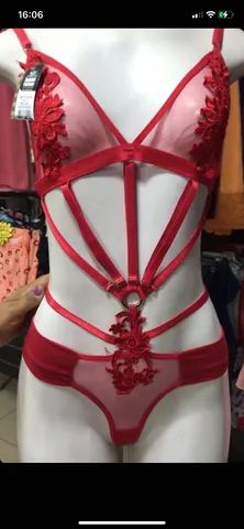  Lingerie sensual vermelha   - Foto 2