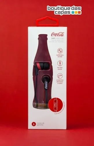 Fone de ouvido easy intra-auricular Coca-Cola com microfone - original - 6 meses garantia - Foto 4