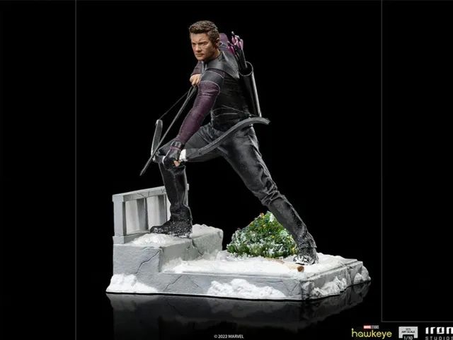 Diorama Clint Barton Kate Bishop Hawkeye Iron Studios - Foto 5