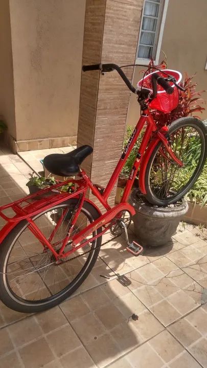 Bicicleta feminina aro aeros26 reforçado rolamentado pneus bons deprocedencia  - Foto 5