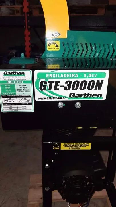 Ensiladeira monofásica 3.0cv GTE-3000MN Garthen (Loja/nova) - Foto 5