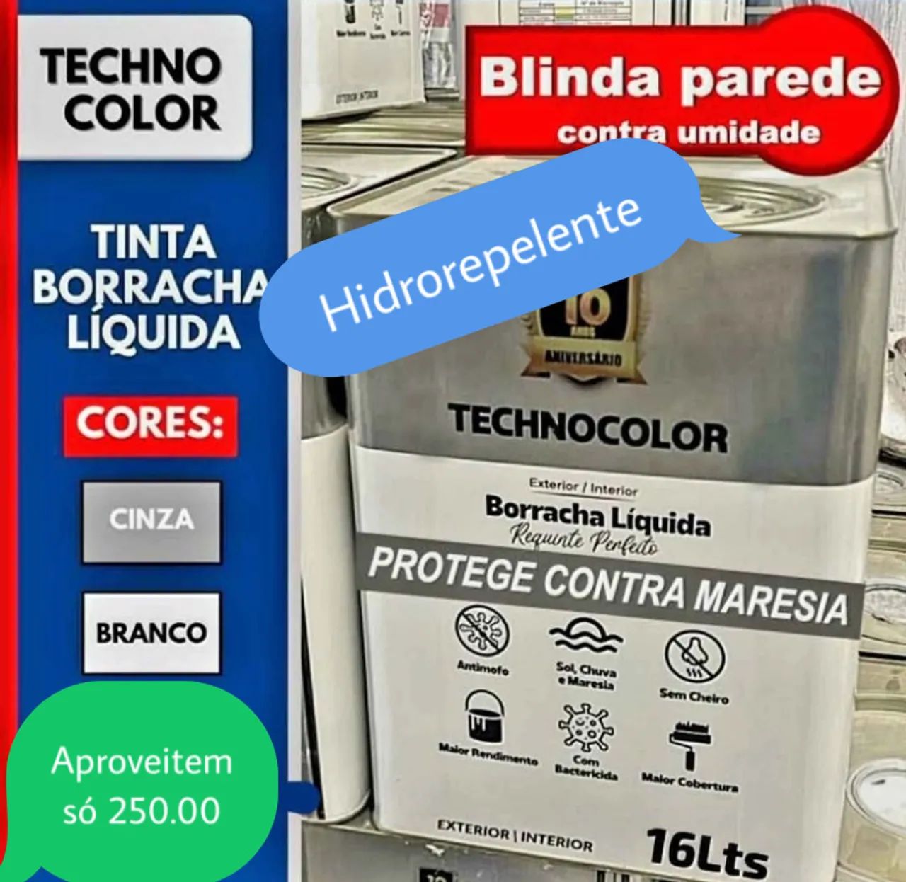 Tintas emborrachada linha premium primeira linha impermeável  - Foto 2