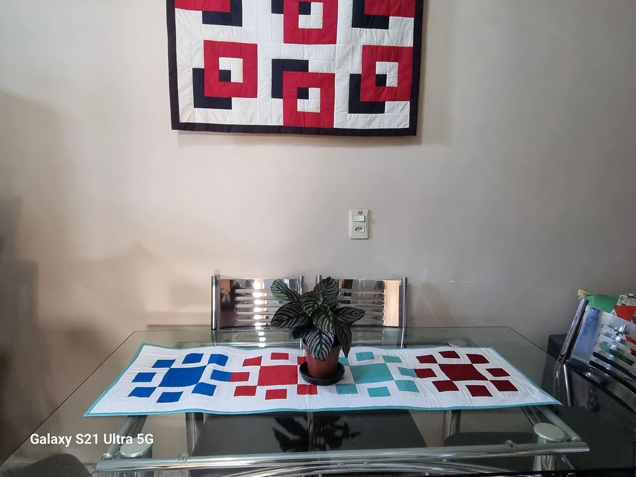 Centros de mesa em patchwork - Foto 6