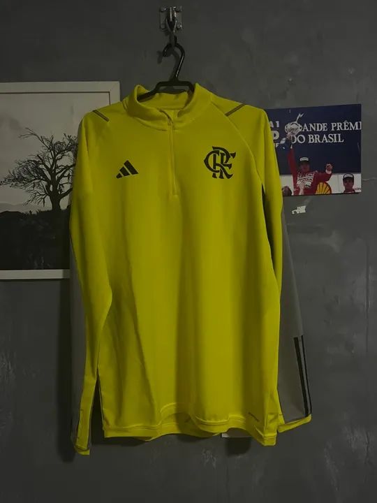 MOLETOM FLAMENGO TREINO ATLETA ADIDAS 2024 - Foto 2