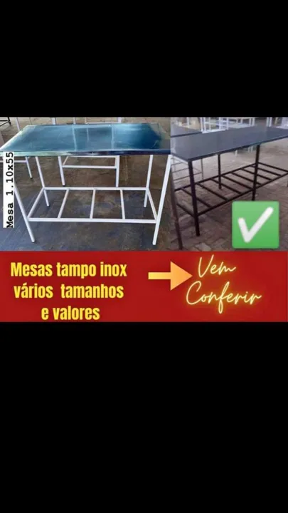 Mesas de inox (novidades)