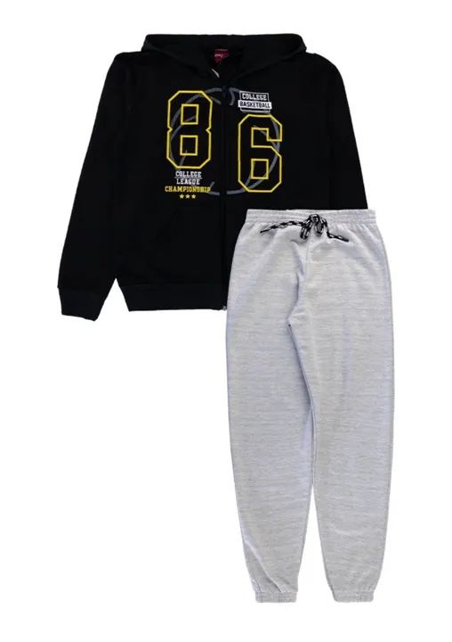 Conjunto de moletom infantil masculino 