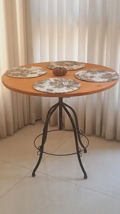 Mesa Bistrô Tampo 90cm Regulagem 80 e 100cm  - Foto 5