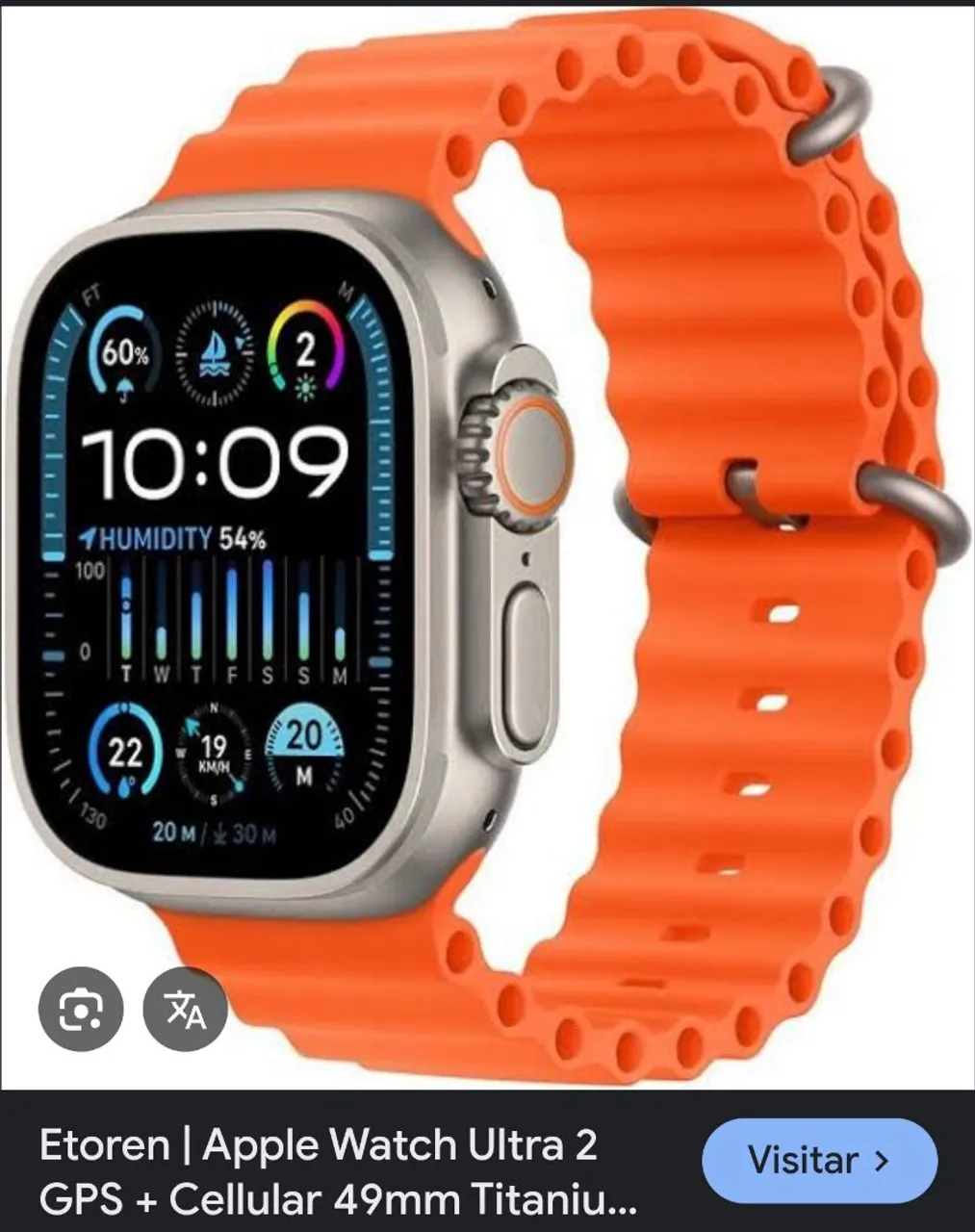 Apple Watch Ultra 2 GPS + Cellular 49mm Titânio