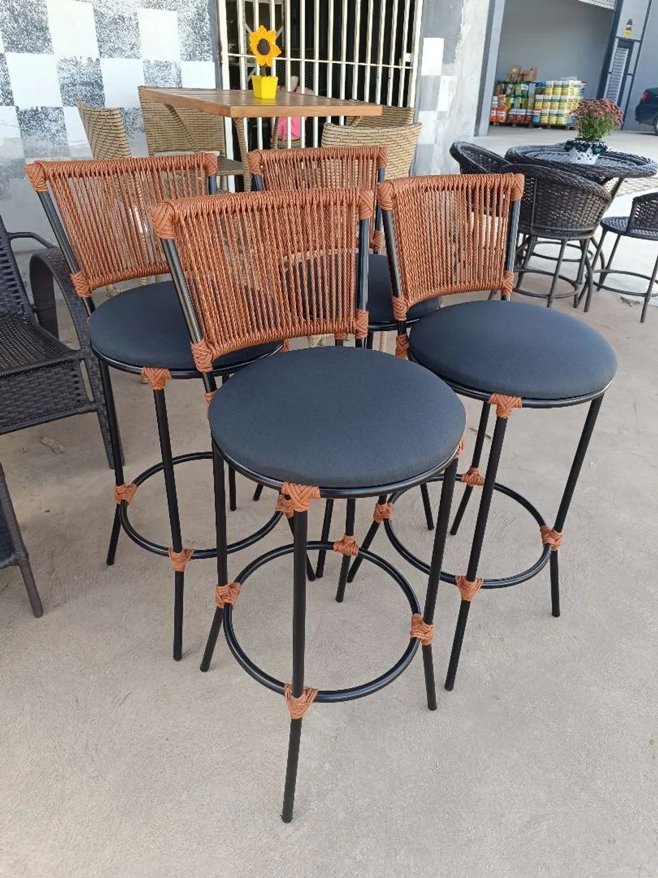 Jogo de Banquetas Gourmet com Design Moderno