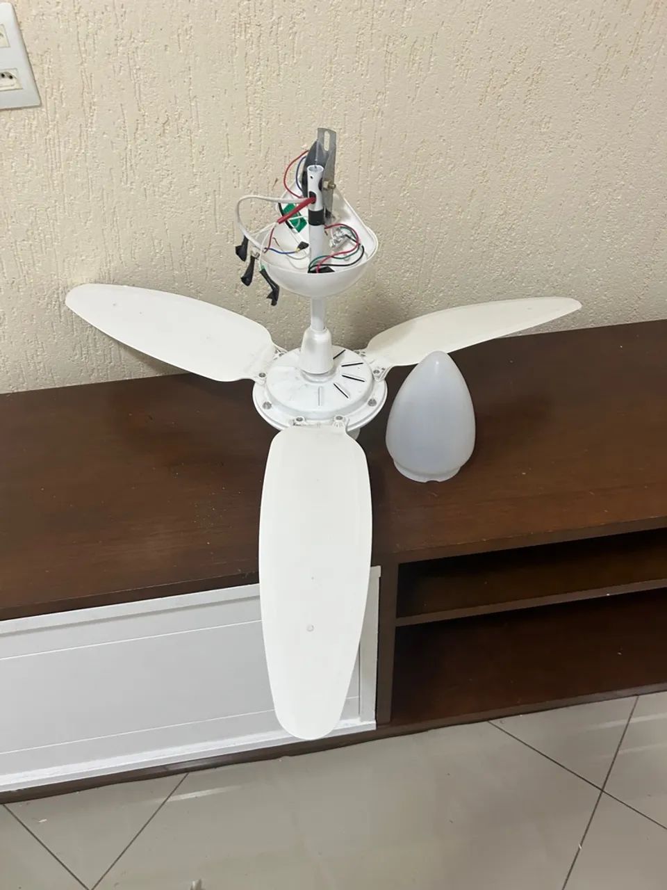 Ventilador de Teto Wind 3 Pás Branco Injetado - Foto 3