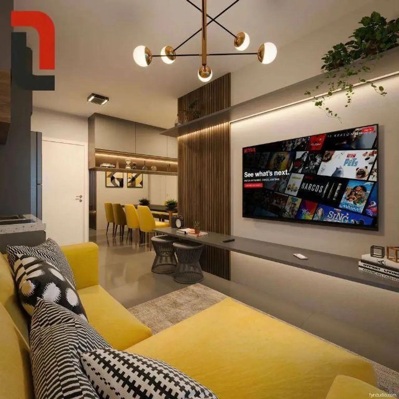 Plus Apto 53m² 2 quarto no Portão