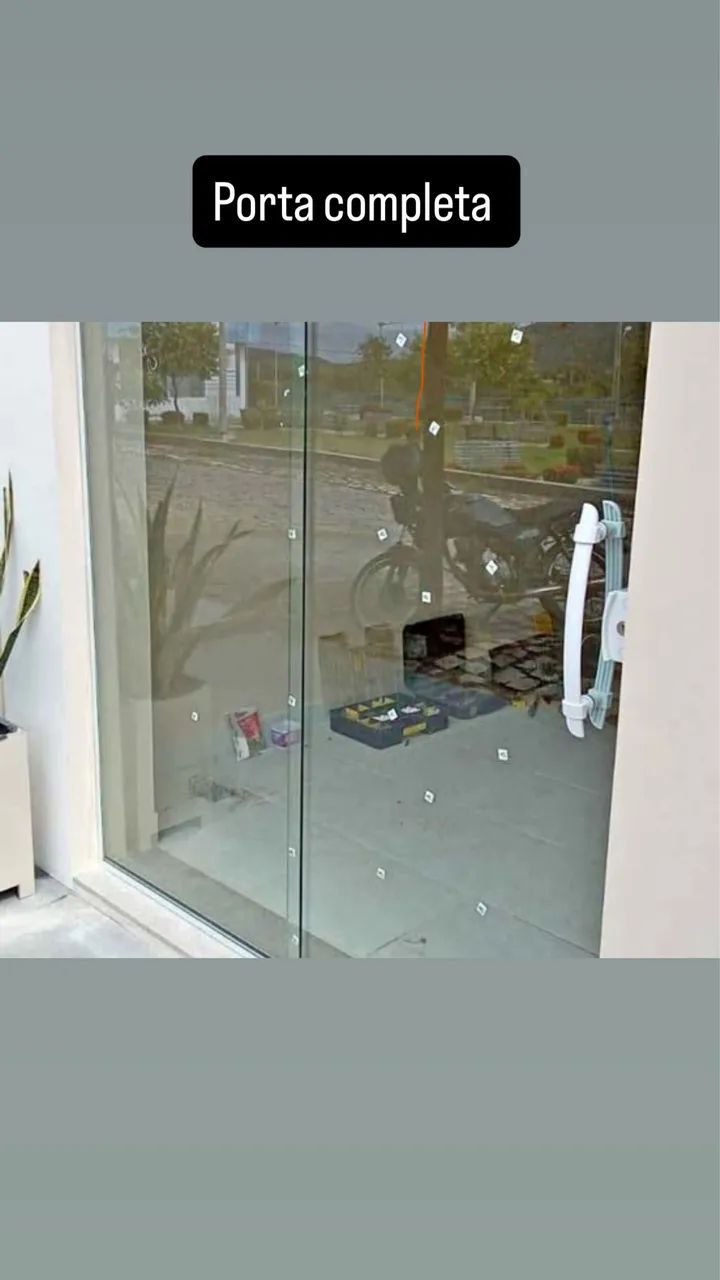 Porta de vidro completa 64319461565185120