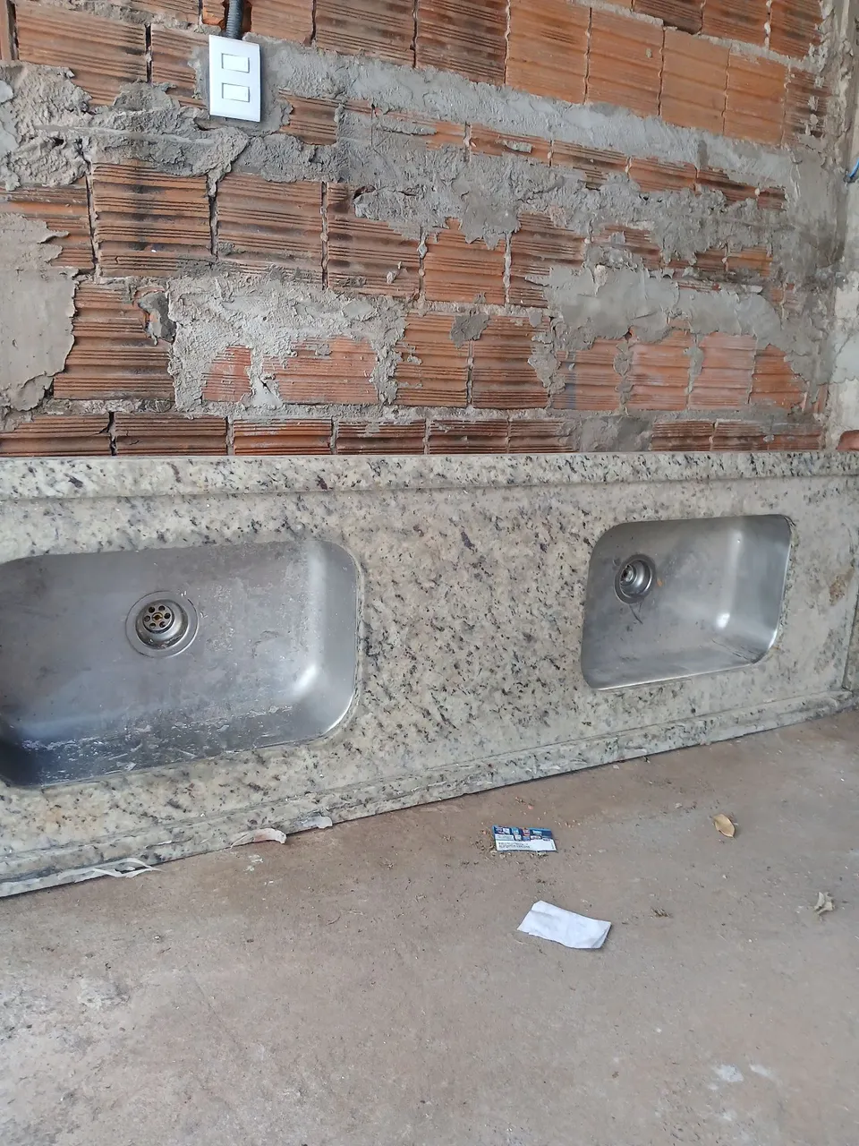Cuba dupla de aço inox para cozinha