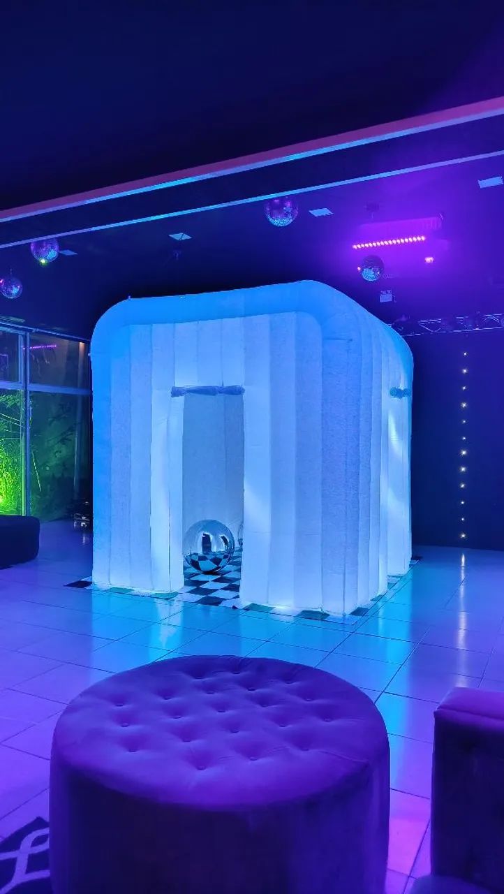 Cabine Inflável com LED - Ideal para Locação em Festas e Eventos - Foto 3