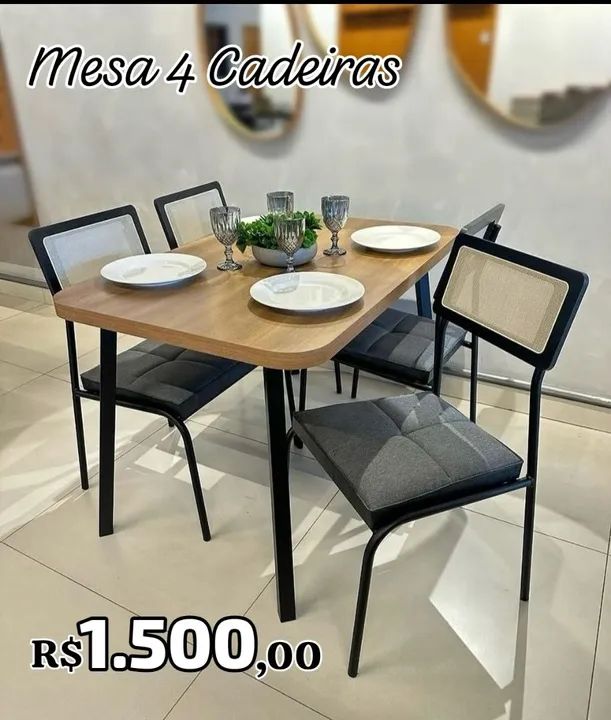 Dining Table with Metal Frame64962681378819120