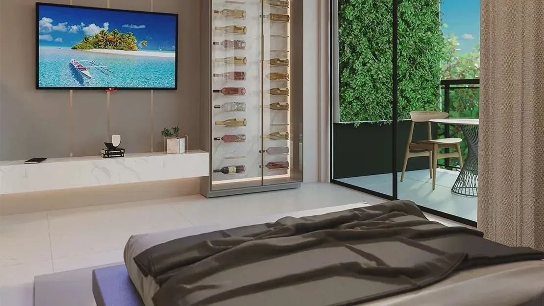Jean Charles / Ipojuca: 1 Quarto, 1 Suíte, Varanda, Porcelanato, 28m²