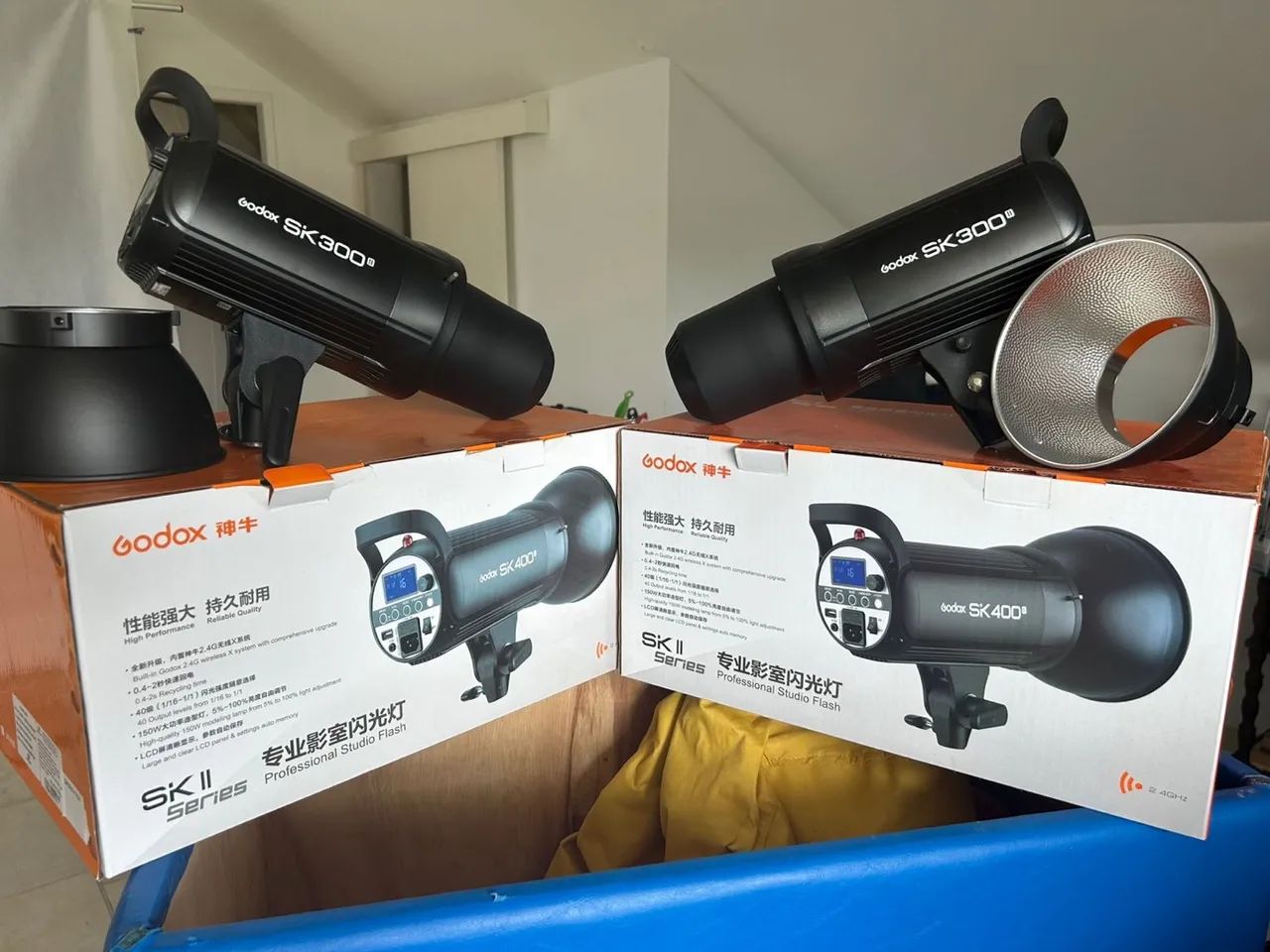 Kit completo de iluminação para estúdio fotográfico 