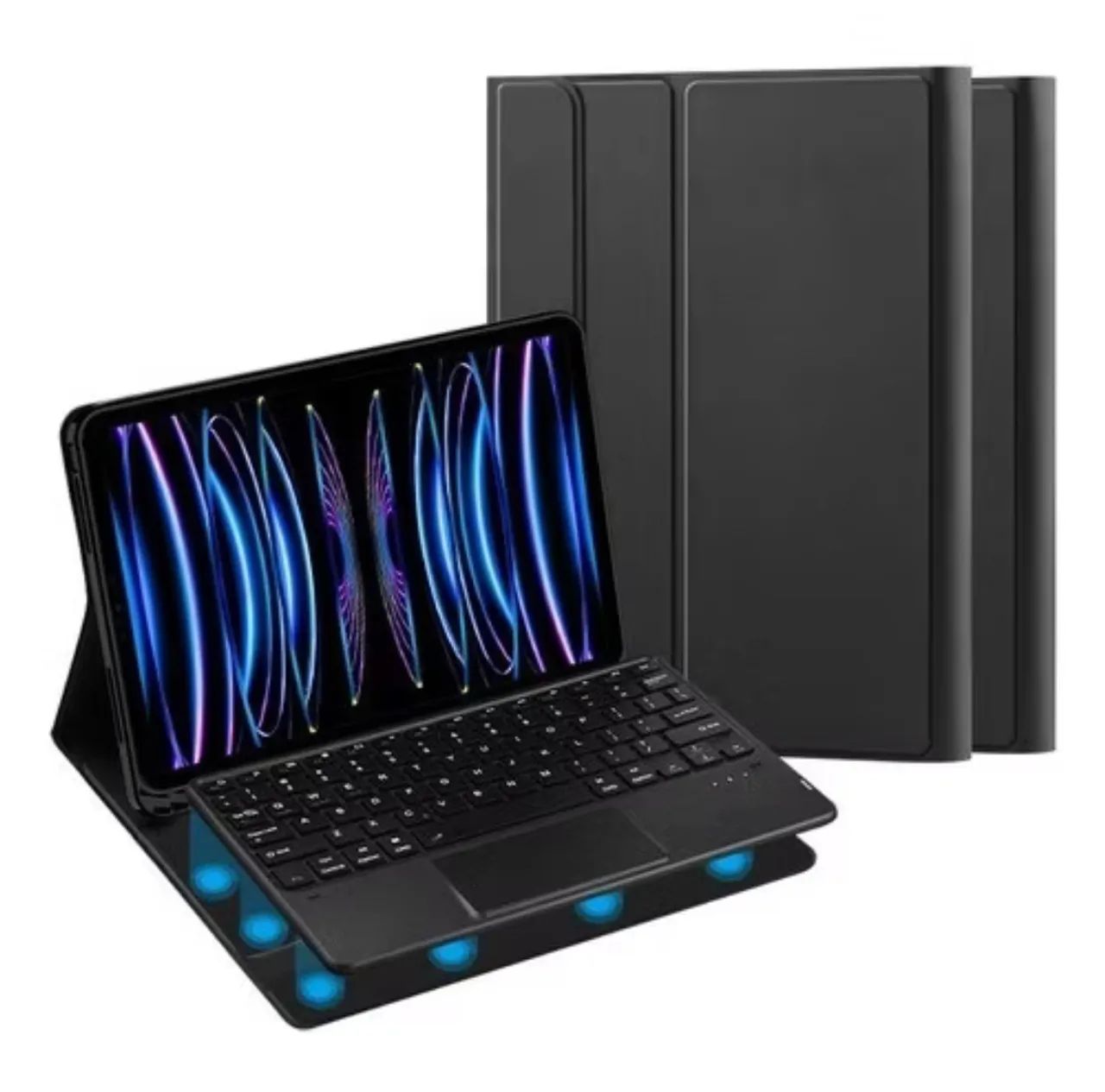 Capa ipad teclado 9/10/11 10.2 10.9 11 pol + película 3D  - Foto 5