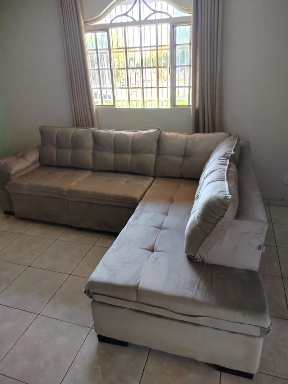 Sofá De Canto Confortável Ideal Para sua Sala 