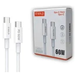 Cabo Tipo-C Para Tipo-C 60W c/ 2 Metros CB-105