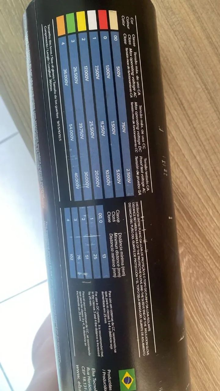 Luvas de Segurança para Proteção Elétrica - Diversos Tamanhos - Foto 2