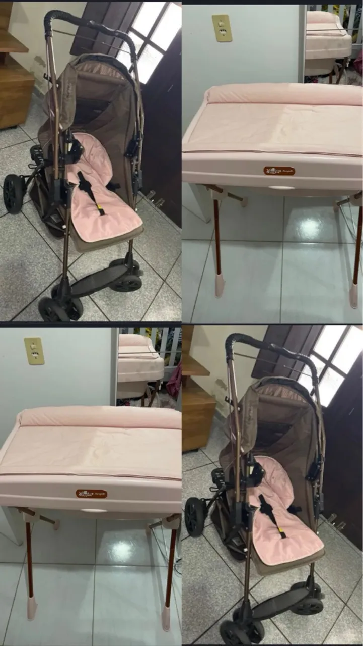 Carrinho de Bebê e Trocador Infantil
