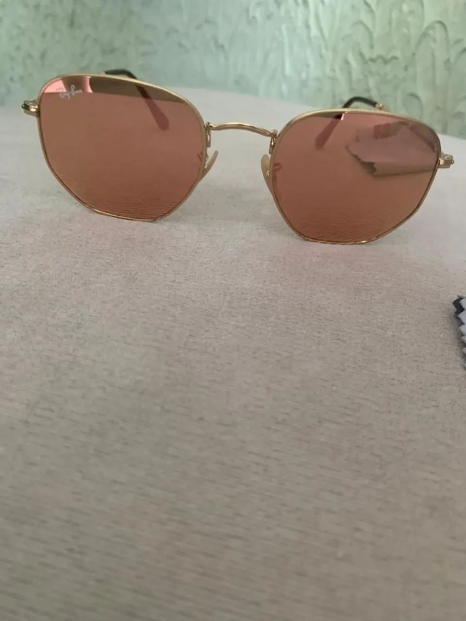 Óculos de Sol Ray-Ban Hexagonal Rose Original  - Foto 3