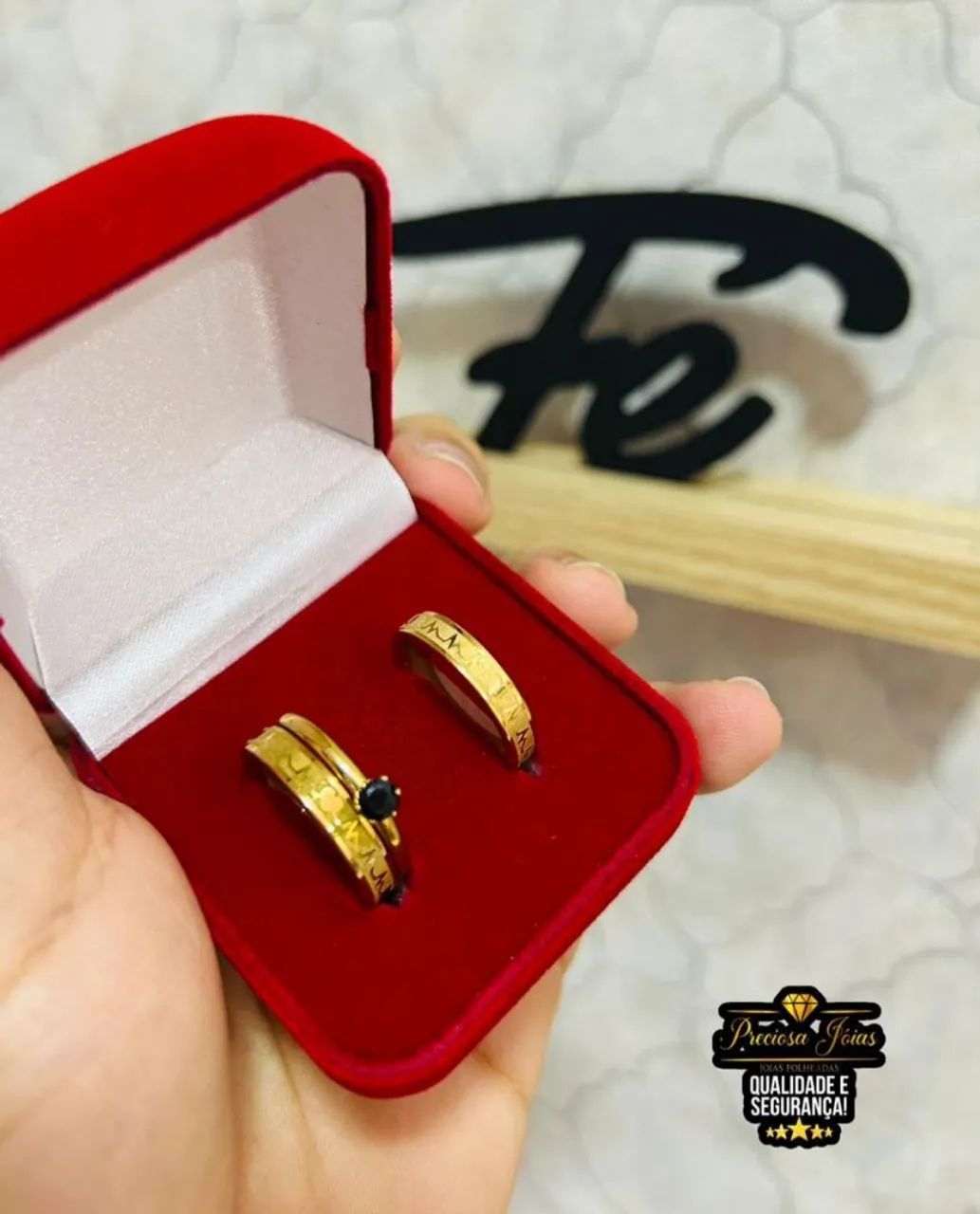 Aliança banhadas 18k - Foto 4