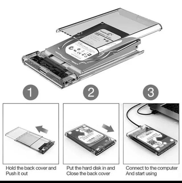 Case * Para HD Externo 2.5 USB 3.0 59,99 PIX Para Retirada.