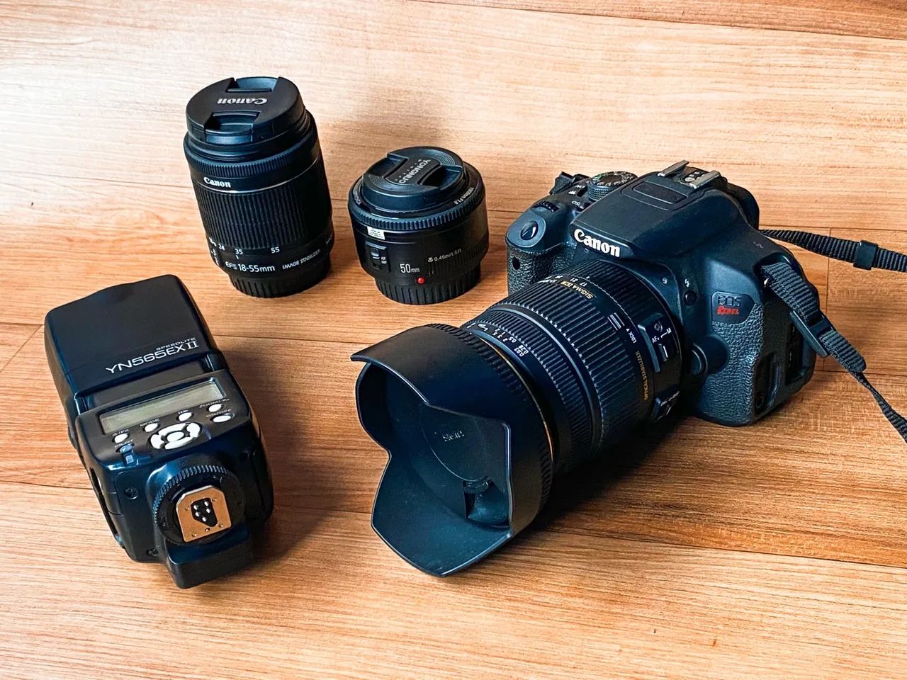 Canon T5i com 3 Lentes e Flash - Foto 3