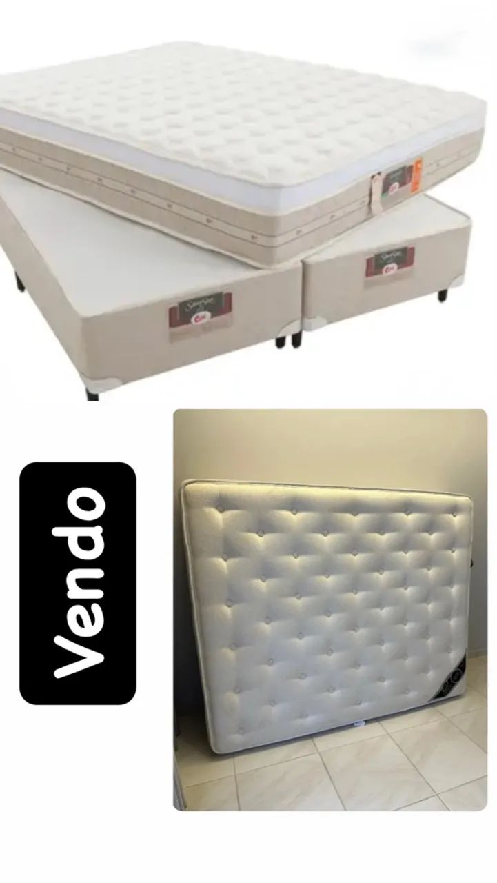 Cama Box Queen -  usada  -  Preço Imperdível!