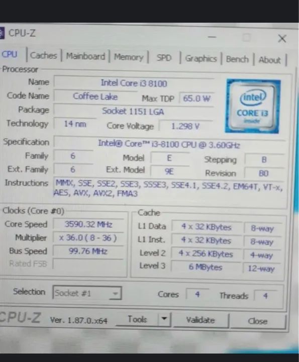 Mini pc Core i3 8100 8a geração 16 giga de memória ssd 240 giga monitor 19 polegadas  - Foto 3