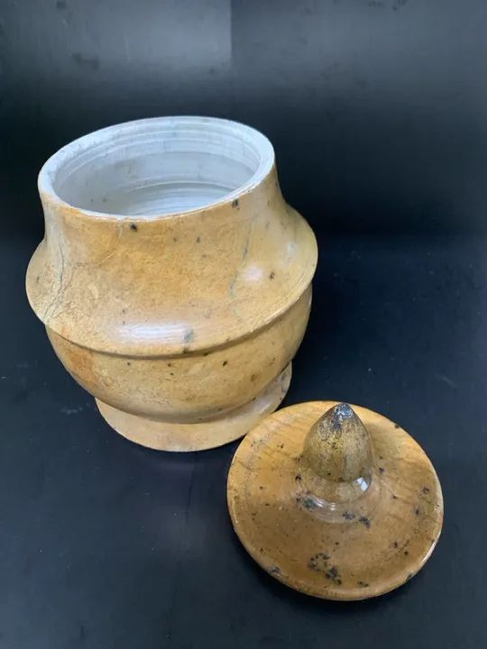 Pote com tampa em Pedra Sabão  - Foto 5