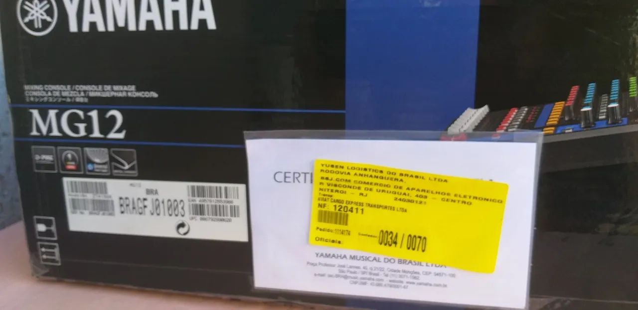 MESA DE SOM YAMAHA  MG - 12 (Nova na caixa ) - Foto 2