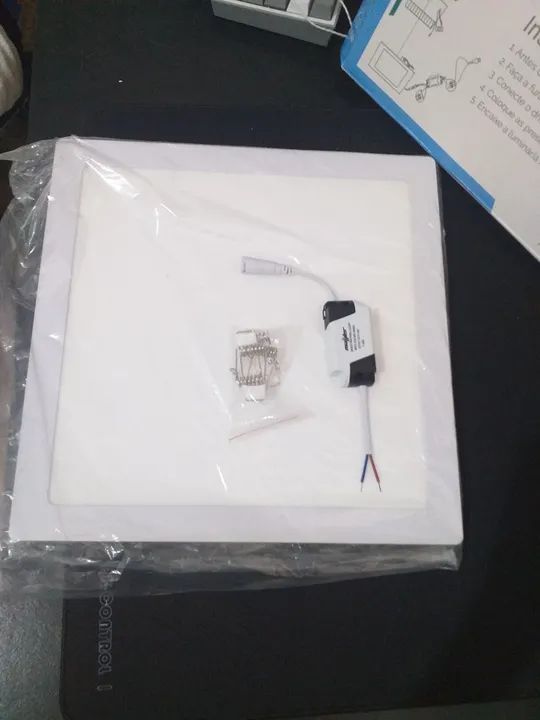 Painel LED Embutir 25W Quadrado 6000K Novo - Foto 3