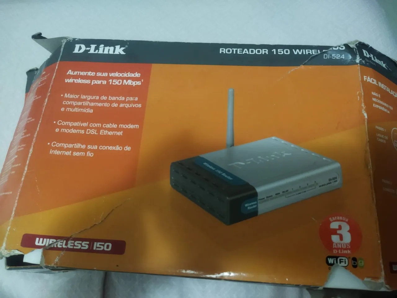 Roteador Wireless D-Link 150Mbps DI-524