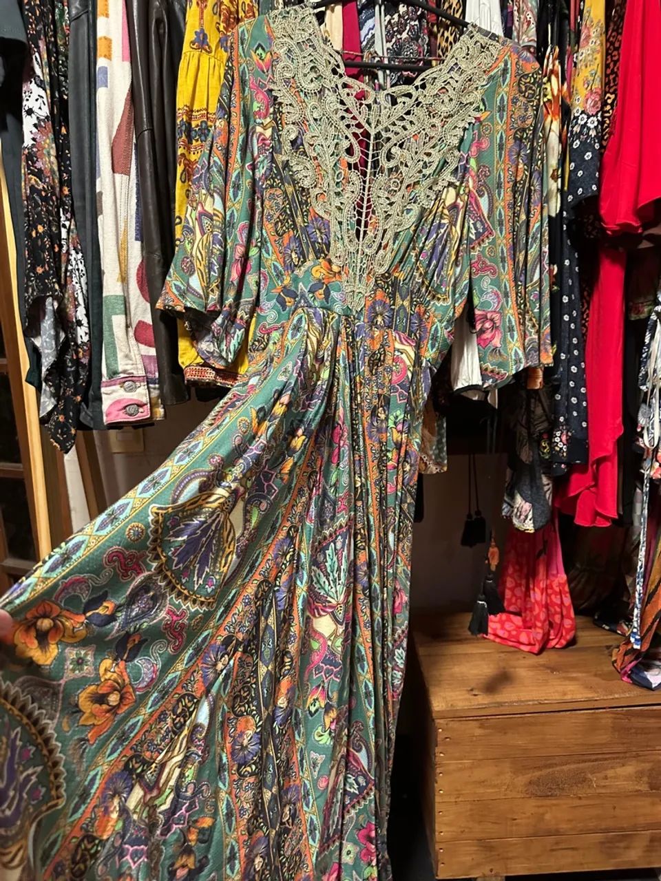 Vestido Longo Estampado Boho Chique - Foto 2
