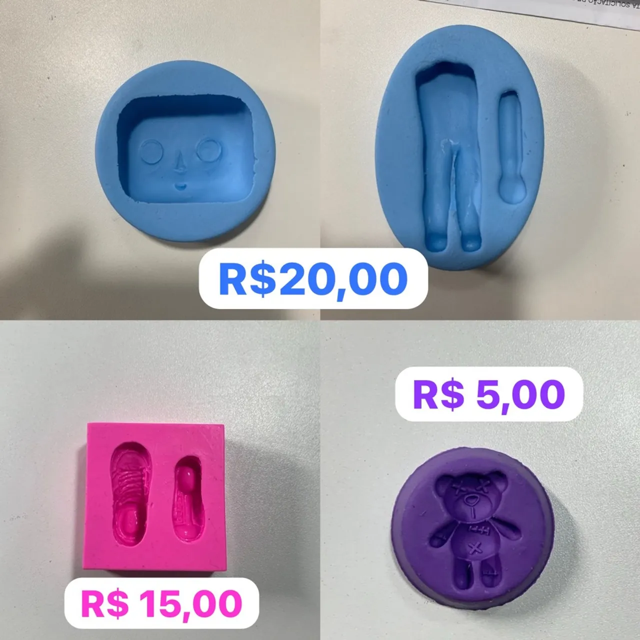 Forma de silicone. LEIA O ANÚNCIO.