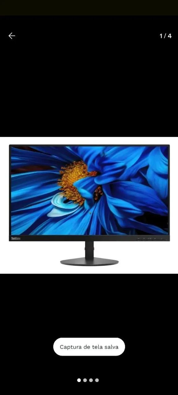 MONITOR 23.8? LENOVO S24E-03 VGA +  HDMI  + REGULAGEM DE ALTURA E INCLINAÇÃO  - Foto 2
