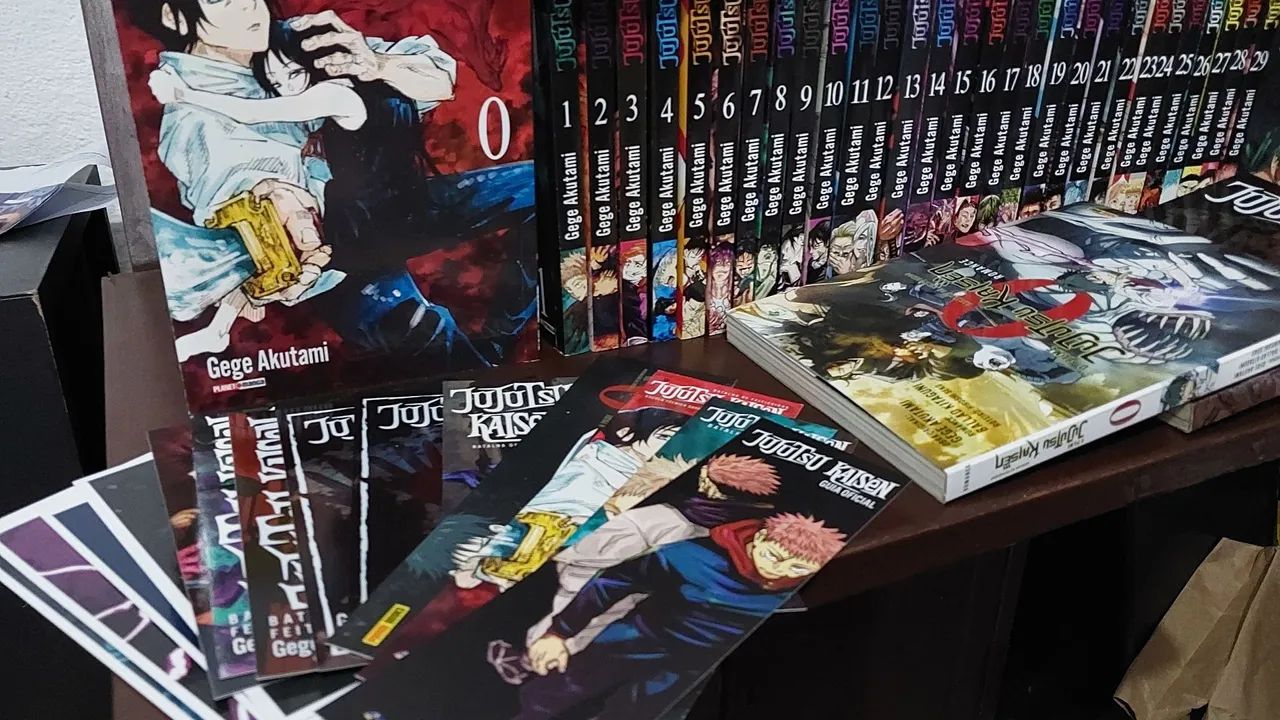 Jujutsu Kaisen 0 ao 30 e Poster + Variantes + Guia Oficial + 0 Novel - Foto 4