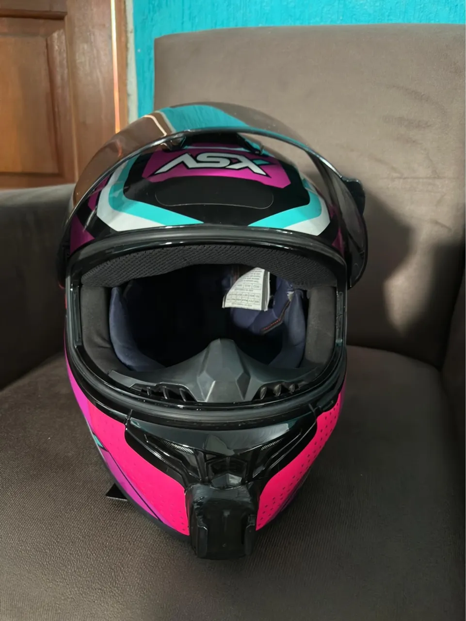 Capacete ASX Tamanho 56 com 2 viseiras