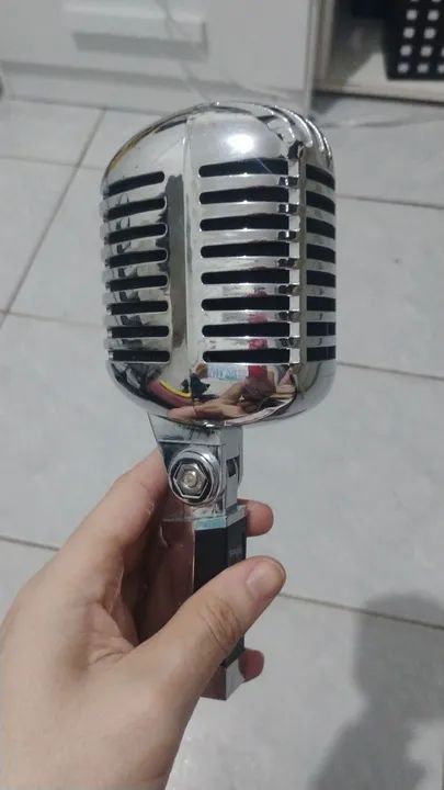 Microfone Vintage de alta qualidade - Foto 4