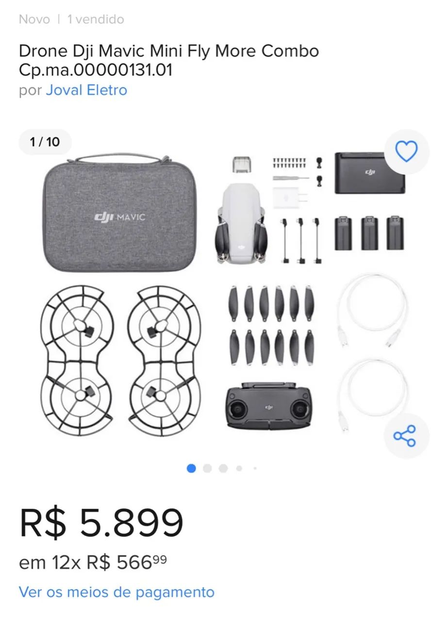 Drone Dji Mavic Mini Fly More Combo