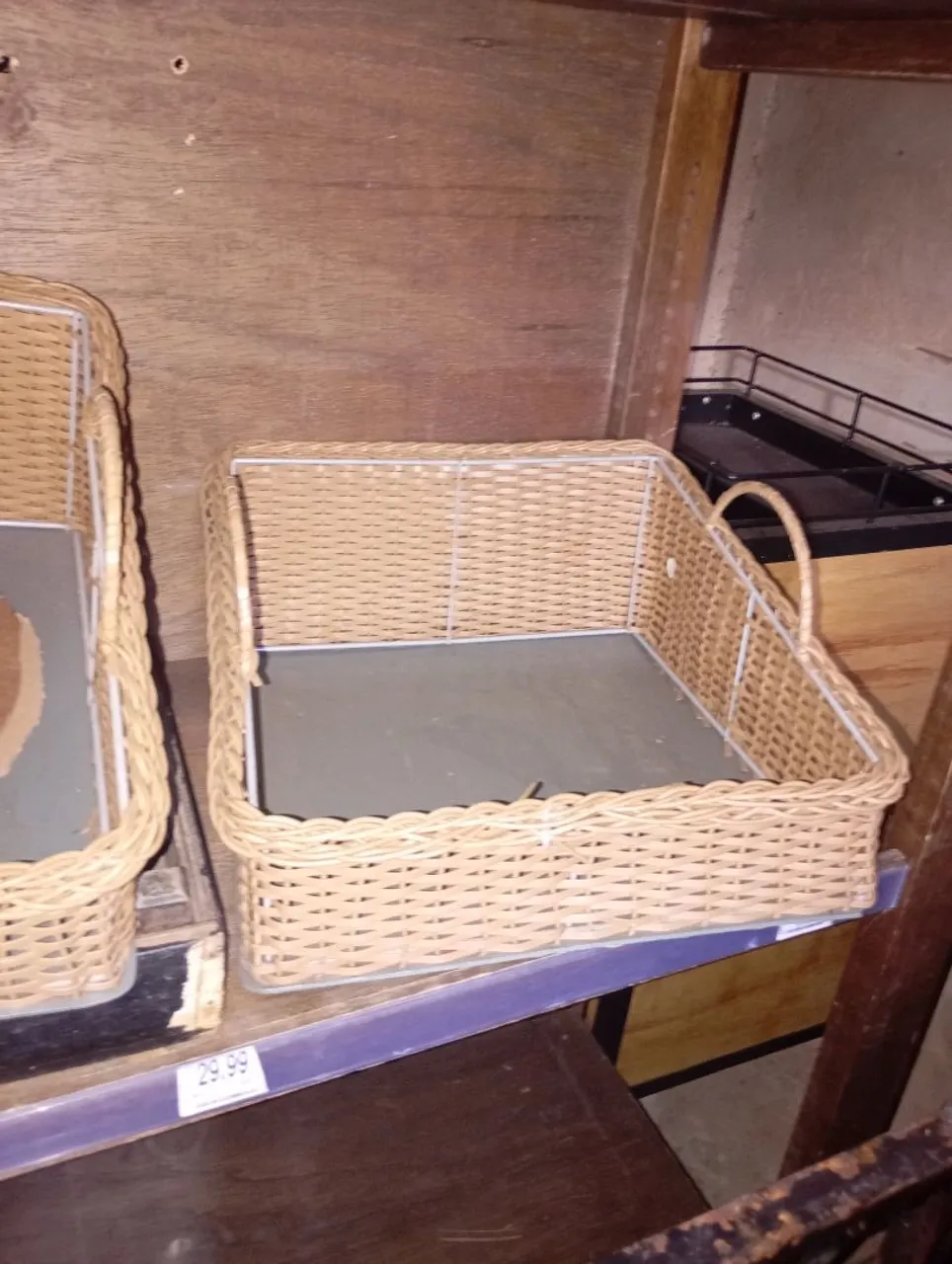 Cesta de vime para comércio
