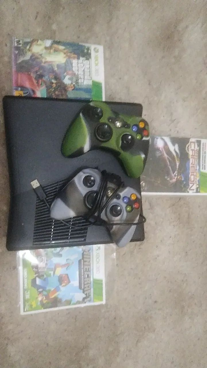 VENDO? XBOX 360 SLIM,? TROCO EM QUADRO DE VINKING Consoles de