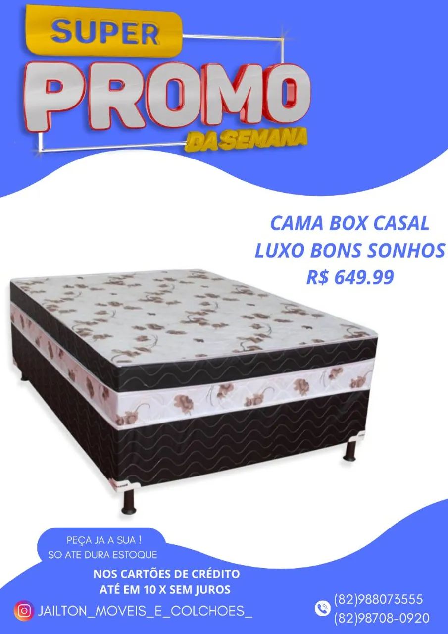 PROMOÇÃO DE CAMA BOX APARTI DE 280
