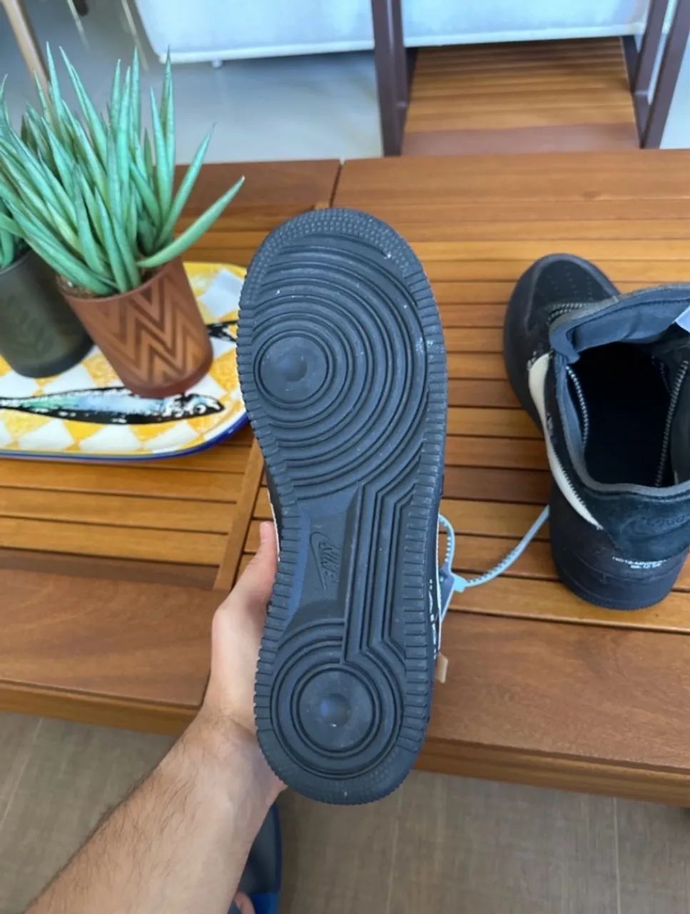 Off-White x Nike Air Force 1 Black - Foto 4