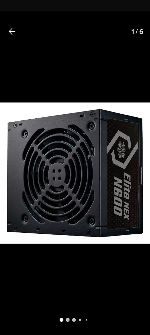 Fonte de PC Cooler Master 600w elite nex