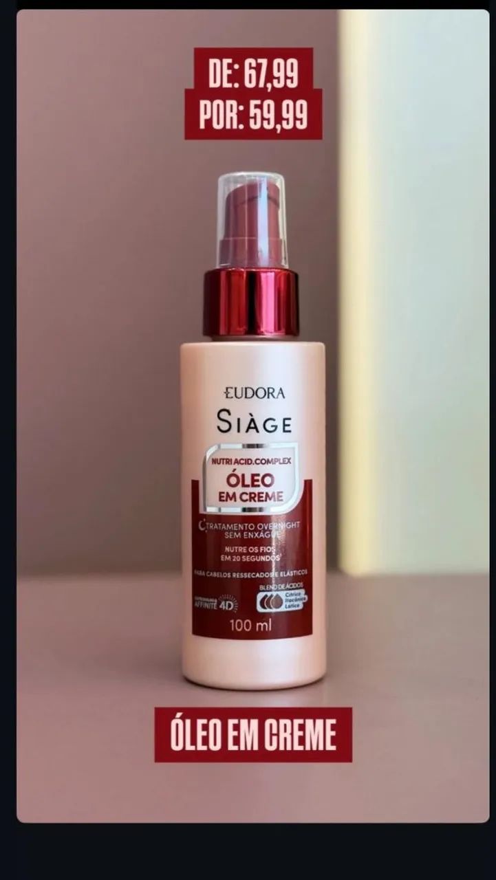 Kit Shampoo e Condicionador Eudora Siàge Nutri Acid.Complex - Foto 3