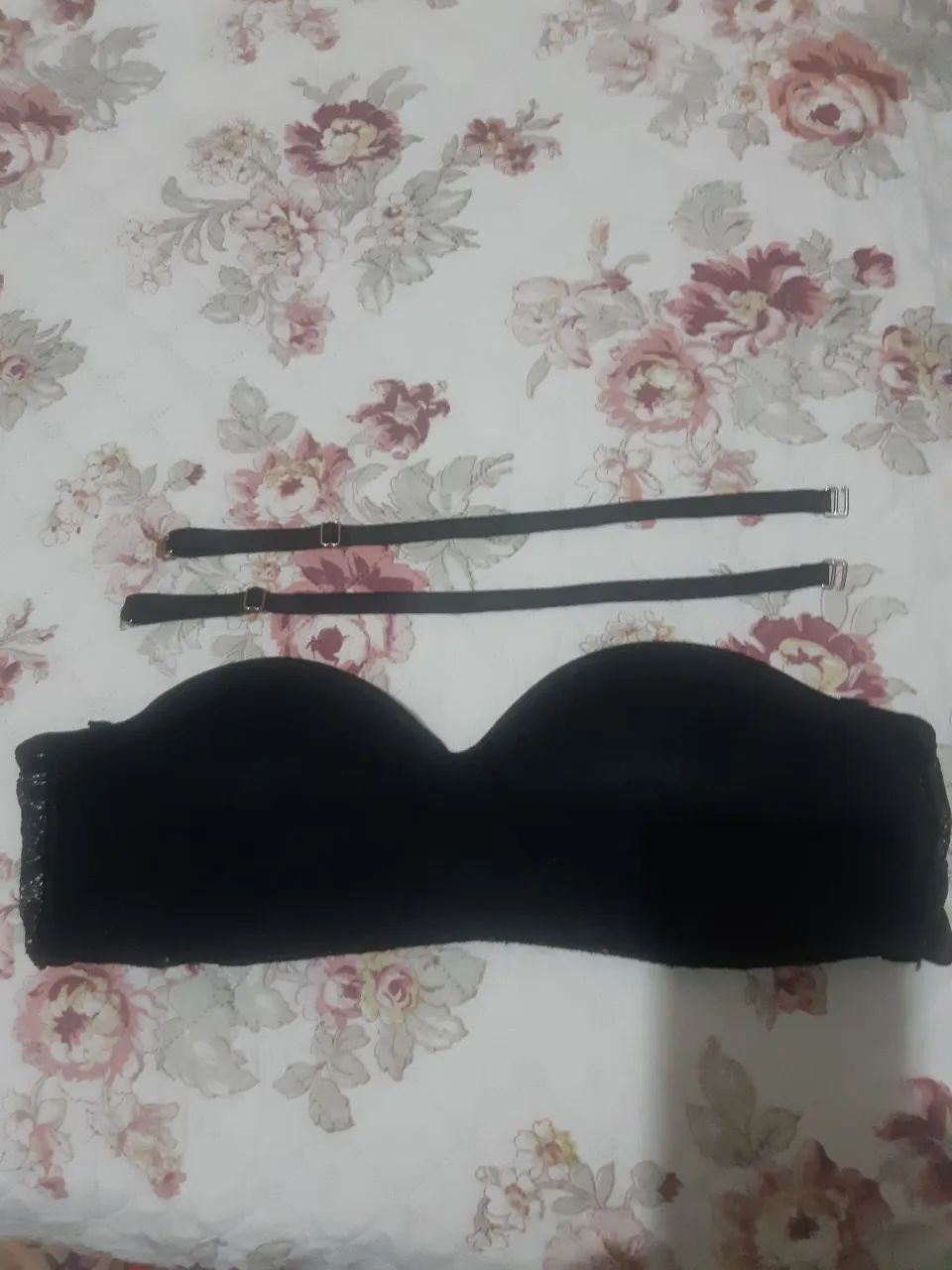 Sutiã de renda preto - tam. G - Foto 3